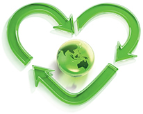 Heart environmental logo