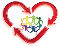 Heart social logo